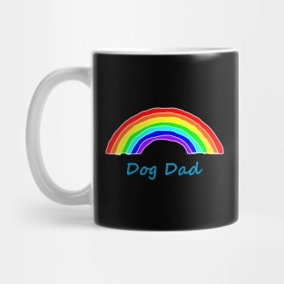 Dog Dad Rainbow for Fathers Day Mug